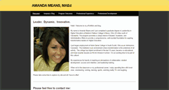 Desktop Screenshot of amandameans.weebly.com