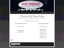 Tablet Screenshot of hairtherapystyling.weebly.com