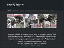 Tablet Screenshot of ludwigstables.weebly.com