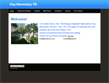 Tablet Screenshot of clayelemtis.weebly.com