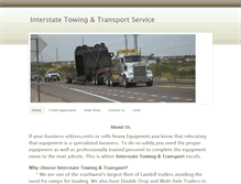 Tablet Screenshot of interstatetowing.weebly.com