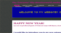 Desktop Screenshot of aboutourworld.weebly.com