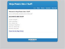 Tablet Screenshot of ninjapiratesite.weebly.com