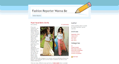 Desktop Screenshot of fashionreporterwannabe.weebly.com