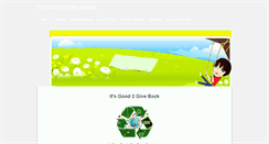 Desktop Screenshot of good2livegreen.weebly.com