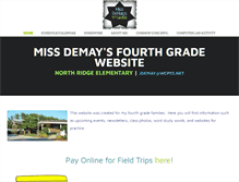 Tablet Screenshot of missdemay.weebly.com
