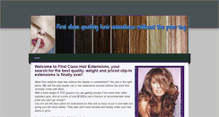 Desktop Screenshot of firstclasshairextensions.weebly.com