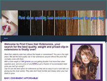 Tablet Screenshot of firstclasshairextensions.weebly.com