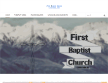 Tablet Screenshot of centervillefirstbaptist.weebly.com