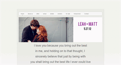 Desktop Screenshot of leahandmattswedding.weebly.com