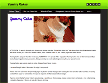 Tablet Screenshot of lisas-yummycakes.weebly.com