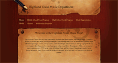 Desktop Screenshot of highlandchoir.weebly.com
