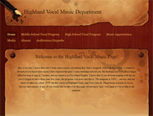 Tablet Screenshot of highlandchoir.weebly.com