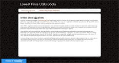 Desktop Screenshot of lowestprice-uggboots.weebly.com