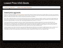 Tablet Screenshot of lowestprice-uggboots.weebly.com