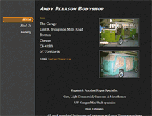 Tablet Screenshot of andypearsonbodyshop.weebly.com