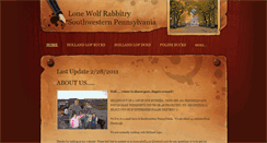 Desktop Screenshot of lonewolfrabbitry.weebly.com