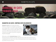 Tablet Screenshot of diabetesincats.weebly.com