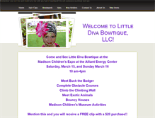 Tablet Screenshot of littledivabowtiquellc.weebly.com