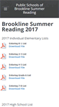 Mobile Screenshot of brooklinesummerreading.weebly.com