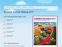 Tablet Screenshot of brooklinesummerreading.weebly.com