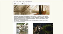 Desktop Screenshot of malamutes.weebly.com