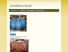 Tablet Screenshot of handbagcraze.weebly.com