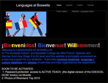 Tablet Screenshot of languagesatboswells.weebly.com