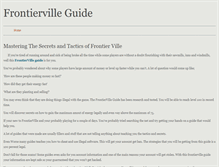Tablet Screenshot of frontiervillegameguide.weebly.com