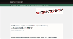 Desktop Screenshot of destructionwow.weebly.com