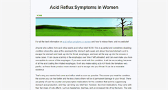 Desktop Screenshot of acidrefluxsymptomsinwomen.weebly.com