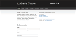Desktop Screenshot of andrews-corner.weebly.com