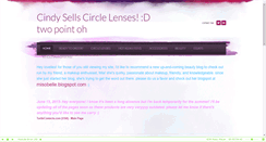 Desktop Screenshot of cindysellscirclelenses.weebly.com