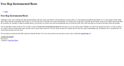 Desktop Screenshot of freerapinstrumentalbeats.weebly.com