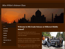 Tablet Screenshot of misswhitesscienceclass.weebly.com