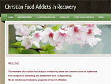 Tablet Screenshot of christianfoodaddicts.weebly.com