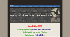Desktop Screenshot of load2financialfreedom.weebly.com