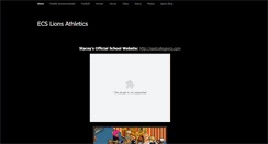 Desktop Screenshot of ecslionsports.weebly.com