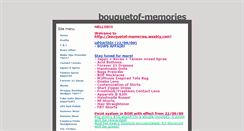 Desktop Screenshot of bouquetof-memories.weebly.com