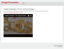 Tablet Screenshot of freightforwarderssite.weebly.com