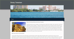 Desktop Screenshot of disneytimeshare.weebly.com