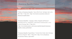 Desktop Screenshot of dominicanculture.weebly.com