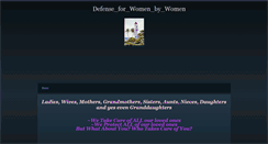 Desktop Screenshot of defenseforwomenbywomen.weebly.com