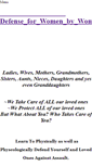 Mobile Screenshot of defenseforwomenbywomen.weebly.com