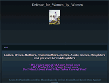 Tablet Screenshot of defenseforwomenbywomen.weebly.com