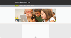 Desktop Screenshot of basicgamesforyou.weebly.com