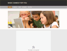 Tablet Screenshot of basicgamesforyou.weebly.com