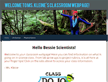 Tablet Screenshot of kleine.weebly.com