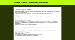 Desktop Screenshot of comprargratisenchina.weebly.com