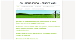Desktop Screenshot of grade7math.weebly.com